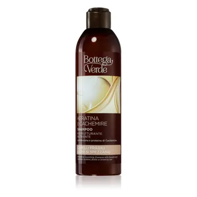 Bottega Verde Keratin & Cashmere vyživující šampon pro slabé, namáhané vlasy 250 ml