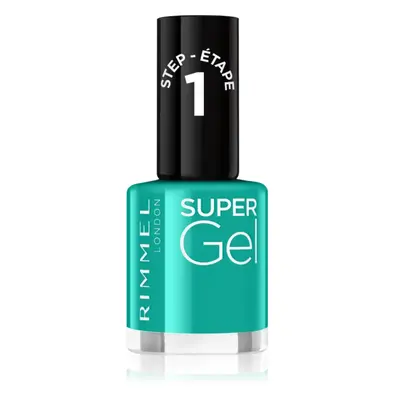 Rimmel Super Gel gelový lak na nehty bez užití UV/LED lampy odstín 098 Never Blue With You 12 ml