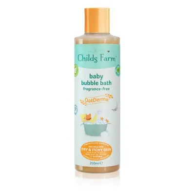 Childs Farm OatDerma Baby Bubble Bath bublinková koupel a mycí gel bez parfemace pro děti 250 ml