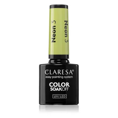 Claresa SoakOff UV/LED Color Neon gelový lak na nehty odstín 5 5 g