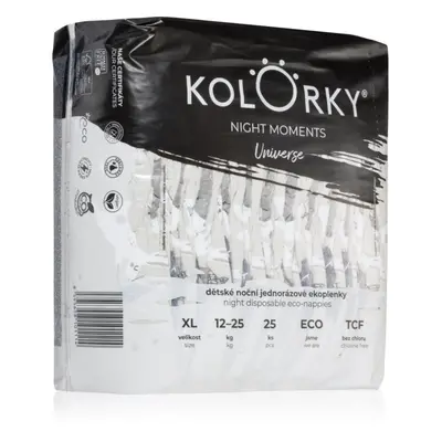 Kolorky Night Moments jednorázové EKO pleny pro kompletní ochranu v průběhu noci velikost XL 12-