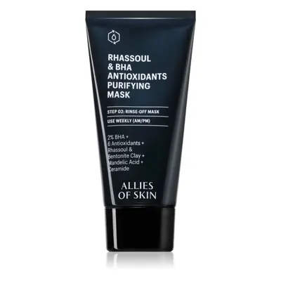 Allies of Skin Rhassoul & BHA Antioxidants hloubkově čisticí maska 50 ml