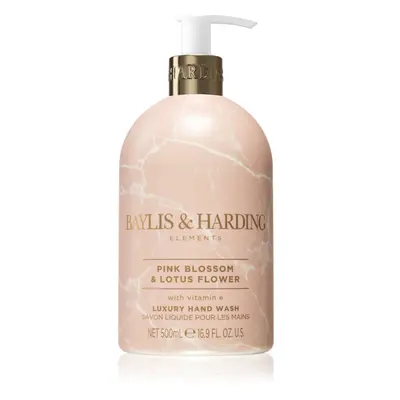 Baylis & Harding Elements Pink Blossom & Lotus Flower tekuté mýdlo na ruce 500 ml