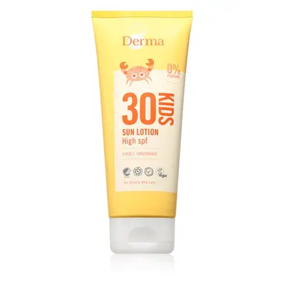 Derma Kids dětské mléko na opalování SPF 30 200 ml