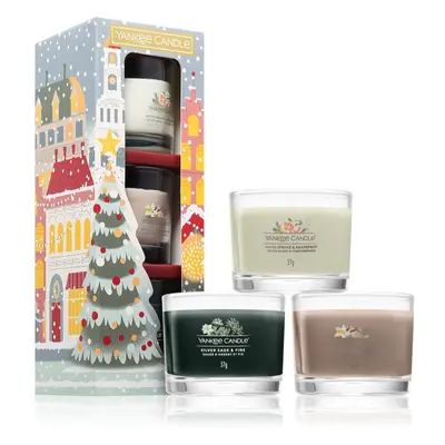 Yankee Candle Christmas Collection 3 Votive Candles dárková sada I.