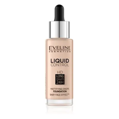 Eveline Cosmetics Liquid Control tekutý make-up s pipetou odstín 002 Soft Porcelain 32 ml