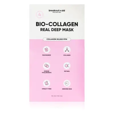 My White Secret Breakout+aid Bio-collagen real deep mask noční maska s kolagenem 4 ks