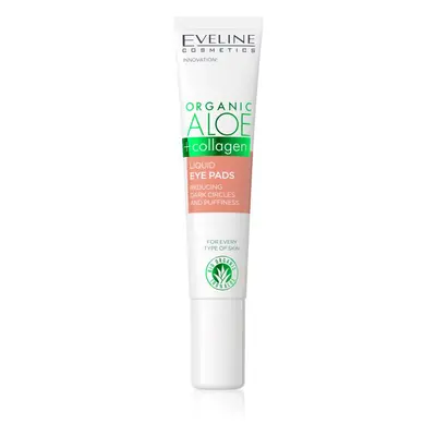 Eveline Cosmetics Organic Aloe+Collagen oční gel proti otokům a tmavým kruhům 20 ml