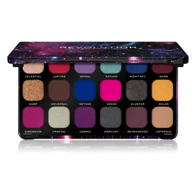 Makeup Revolution Forever Flawless paleta očních stínů odstín Constellation 18 x 1.1 g