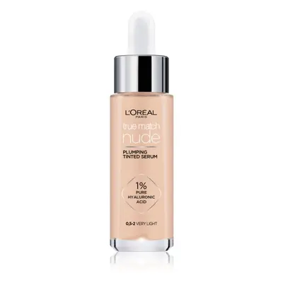 L’Oréal Paris True Match Nude Plumping Tinted Serum sérum pro sjednocení barevného tónu pleti od