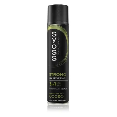 Syoss Strong Hold Hairspray silně tužicí lak na vlasy 3 v 1 300 ml