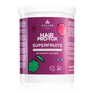 Kallos Hair Pro-Tox Superfruits regenerační maska pro unavené vlasy bez lesku 1000 ml