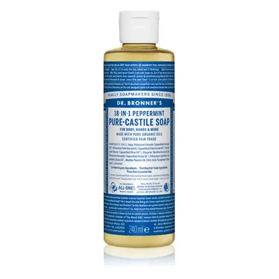 Dr. Bronner’s Peppermint tekuté univerzální mýdlo 240 ml