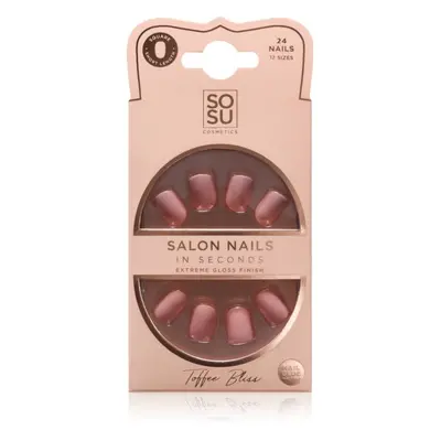 SOSU Cosmetics Salon Nails umělé nehty odstín Toffee Bliss 24 ks