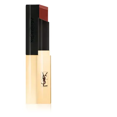 Yves Saint Laurent Rouge Pur Couture The Slim tenká matující rtěnka s koženým efektem odstín 416