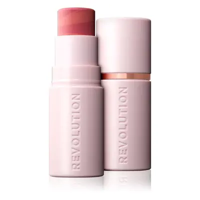 Makeup Revolution Skin Silk Blush Stick krémová tvářenka v tyčince odstín Pinched Soft Pink 4.5 