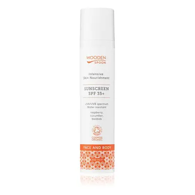 WoodenSpoon Skin Nourishment opalovací mléko na obličej a tělo SPF 35 100 ml