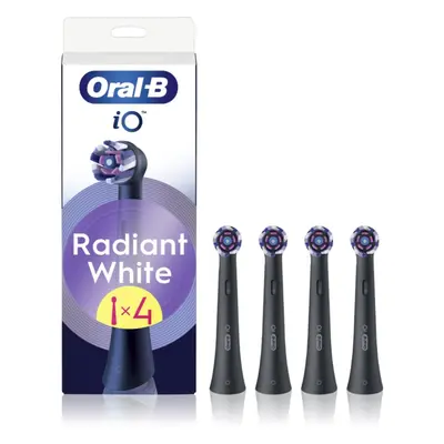 Oral B iO Radiant White náhradní hlavice pro zubní kartáček s bělicími vlákny Black 4 ks