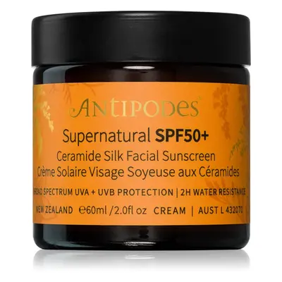 Antipodes Supernatural SPF50+ Ceramide Silk Facial Sunscreen ochranný pleťový krém s ceramidy SP