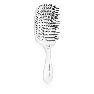 Olivia Garden ESSENTIAL CARE FLEX Medium Hair Bristles kartáč na vlasy Ice White 1 ks