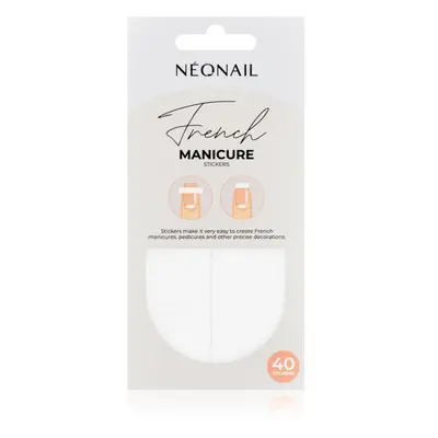 NEONAIL French Manicure Stickers nálepky na nehty typ 02 40 ks