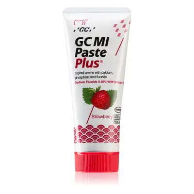 GC MI Paste Plus remineralizační ochranný krém pro citlivé zuby s fluoridem příchuť Strawberry 3