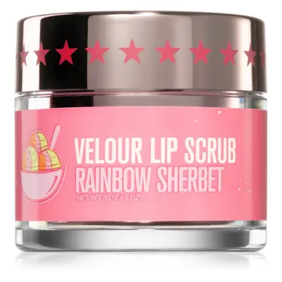 Jeffree Star Cosmetics Velour Lip Scrub cukrový peeling na rty Rainbow Sherbet 30 g