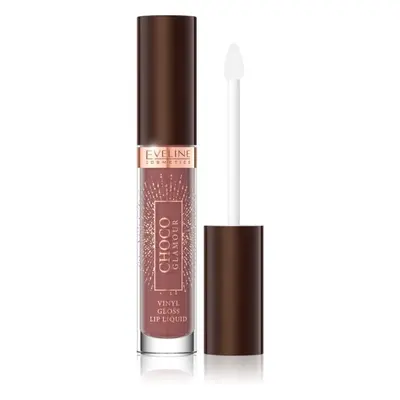 Eveline Cosmetics Choco Glamour hydratační lesklá rtěnka odstín 02 deep Cherry Chocolate 4,5 ml