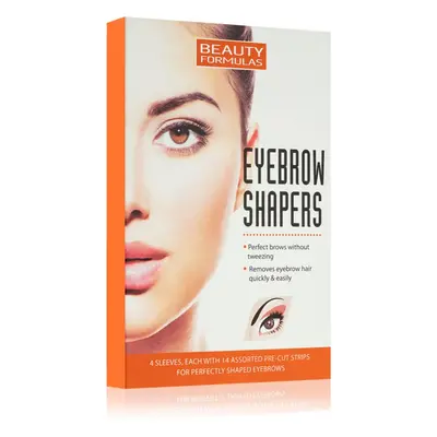 Beauty Formulas Eyebrow Shapers depilační pásky na obočí 4 ks