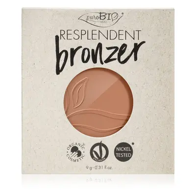 puroBIO Cosmetics Resplendent bronzer náhradní náplň odstín 05 Warm Brown 9 g