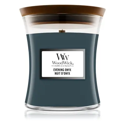 Woodwick Evening Onyx vonná svíčka s dřevěným knotem 275 g