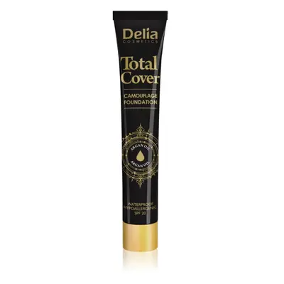 Delia Cosmetics Total Cover voděodolný make-up SPF 20 odstín 56 Tan 25 g