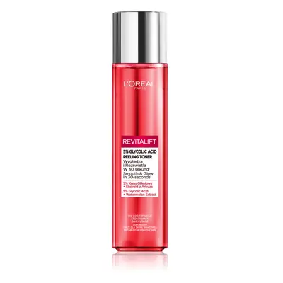 L’Oréal Paris Revitalift Glycolic peeling toner exfoliační čisticí tonikum 180 ml