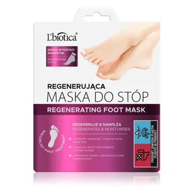 L’biotica Masks regenerační maska na chodidla ve formě ponožek 32 ml