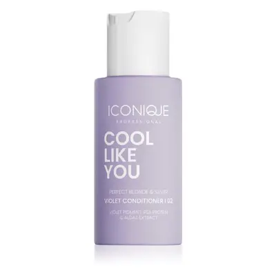 ICONIQUE Professional COOL LIKE YOU Perfect Blonde & Silver Violet kondicionér neutralizující žl