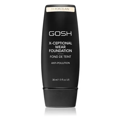 Gosh X-ceptional dlouhotrvající make-up odstín 11 Porcelain 30 ml