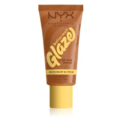 NYX Professional Makeup Buttermelt Glaze rozjasňující tónovací fluid SPF 30 odstín Chai Butta 30