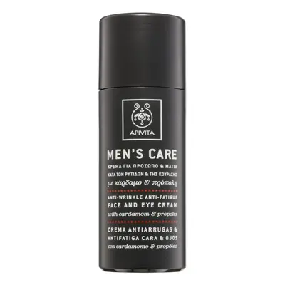 Apivita Men's Tonic Cream Cardamom & Propolis protivráskový krém na obličej a oči 50 ml