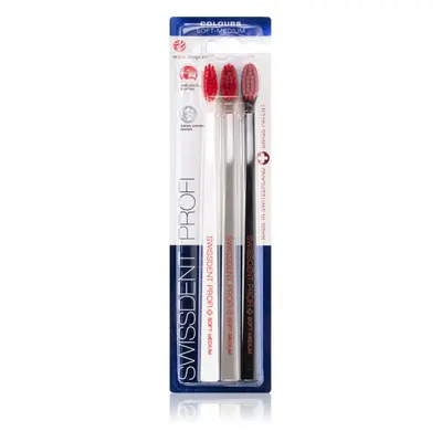 Swissdent Profi Colours zubní kartáčky soft - medium 3 ks