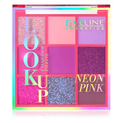 Eveline Cosmetics Look Up Neon Pink paletka očních stínů 10,8 g