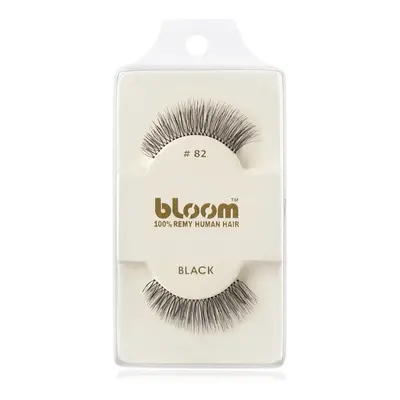 Bloom Natural nalepovací řasy z přírodních vlasů No. 82 (Black) 1 cm