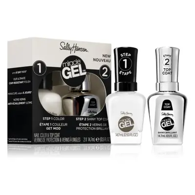 Sally Hansen Miracle Gel™ sada lak na nehty a top coat odstín 900 Get Mod