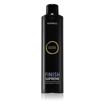 Montibello Decode Finish Supreme Spray lak na vlasy se silnou fixací odolný vzdušné vlhkosti 400