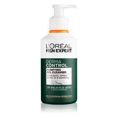 L’Oréal Paris Men Expert Derma Control čisticí gel s niacinamidem 260 ml