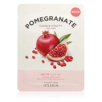 It´s Skin The Fresh Mask Pomegranate plátýnková maska pro rozjasnění a vitalitu pleti 20 g