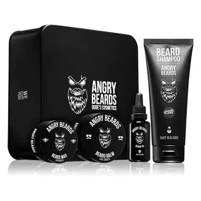 Angry Beards Saloon Set sada na vousy pro muže 1 ks