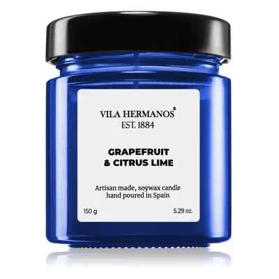 Vila Hermanos Apothecary Cobalt Blue Grapefruit & Citrus Lime vonná svíčka 150 g