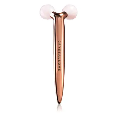 Crystallove Rose Quartz 3D Lift & Sculpt Facial Roller masážní pomůcka 1 ks