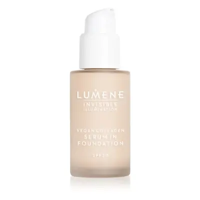 Lumene Invisible Illumination Vegan Collagen Serum in Foundation lehký make-up s vyživujícím úči