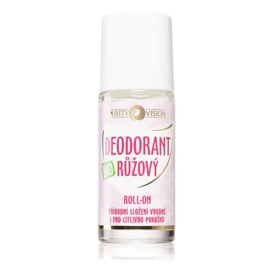 Purity Vision BIO deodorant roll-on s růžovou vodou 50 ml